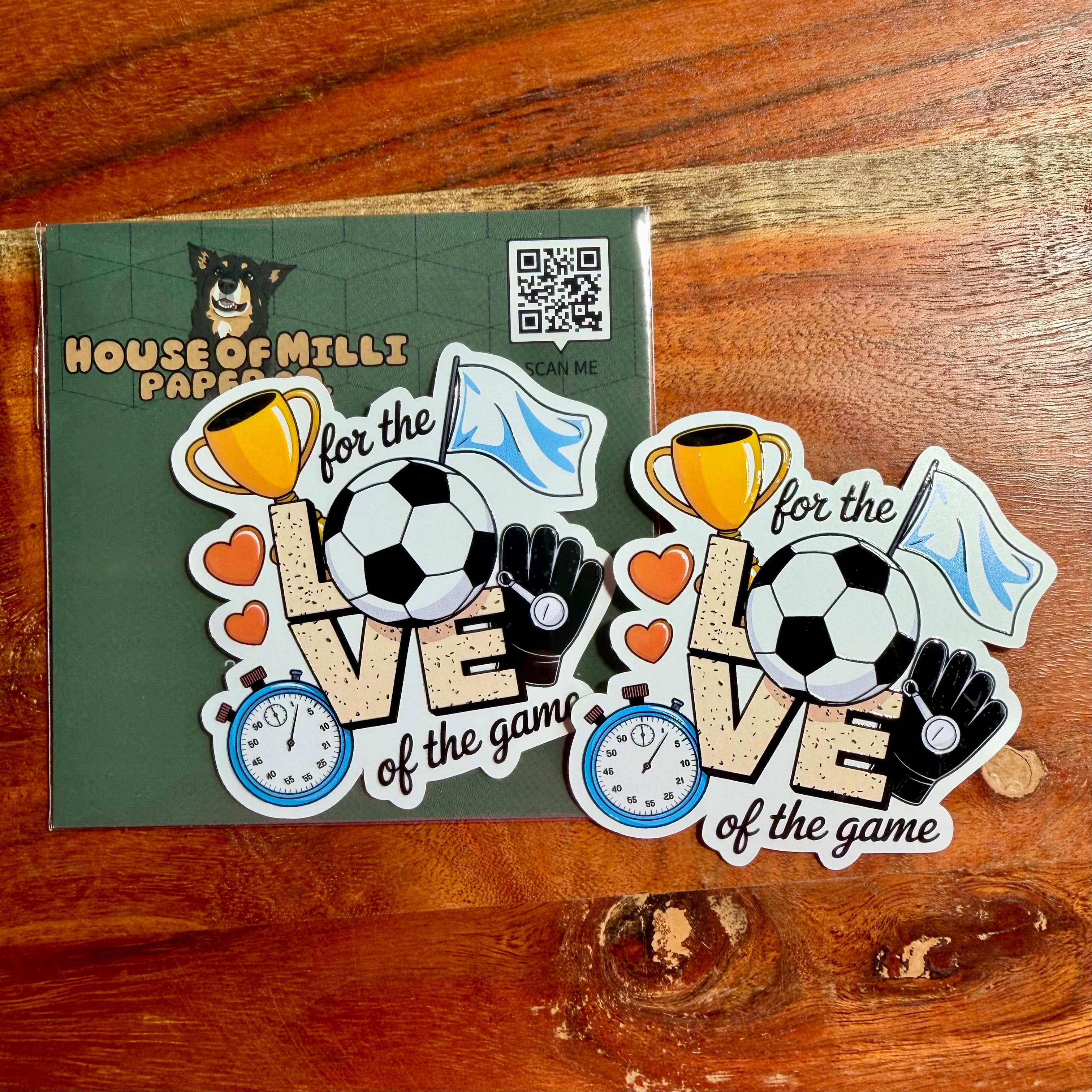 For the Love of the Game Soccer Sticker - Waterproof Sports Decal