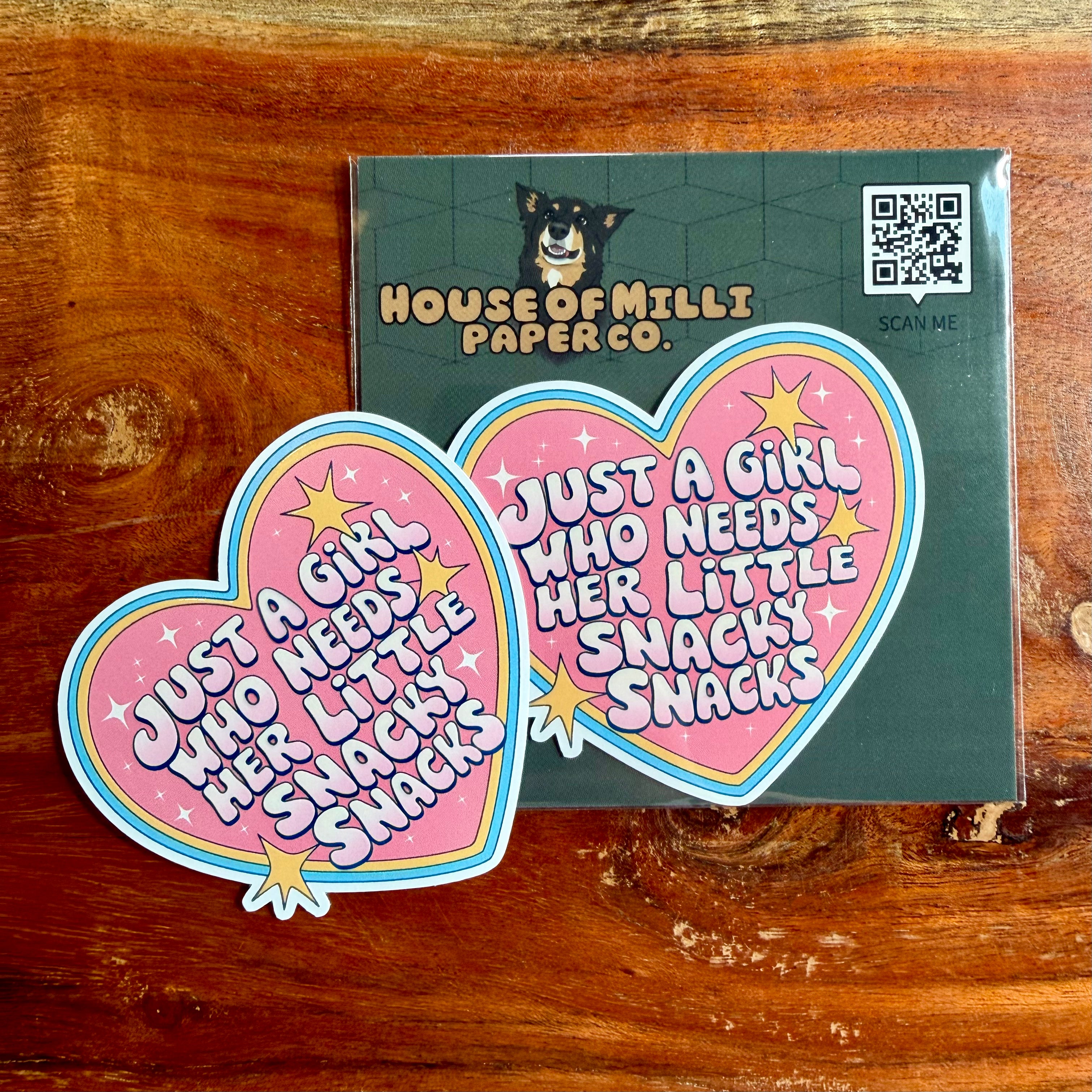 Just a Girl Who Needs Her Little Snacky Snacks Sticker