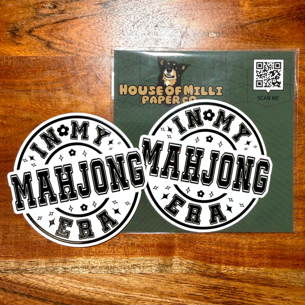 In My Mahjong Era Sticker: Funny Game Night Decal