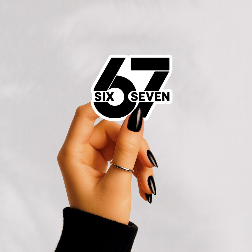 Six Seven Sticker : Trending 6 7 Waterproof Decal