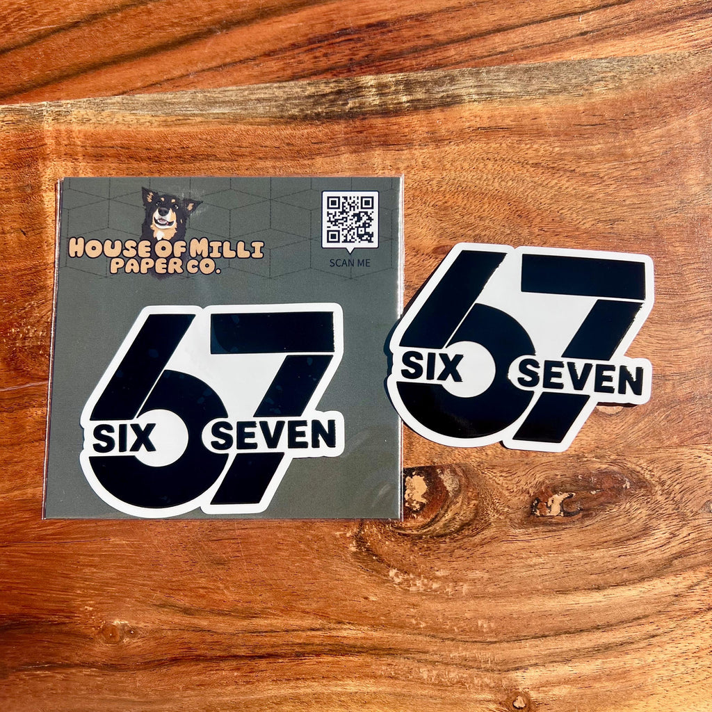 Six Seven Sticker : Trending 6 7 Waterproof Decal