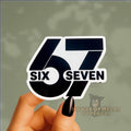 Six Seven Sticker : Trending 6 7 Waterproof Decal