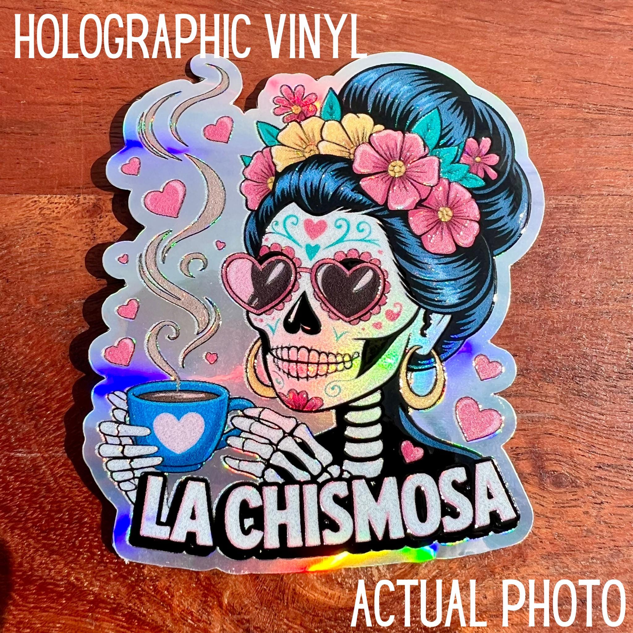 La Chismosa Sticker: Spanish Skeleton Decal