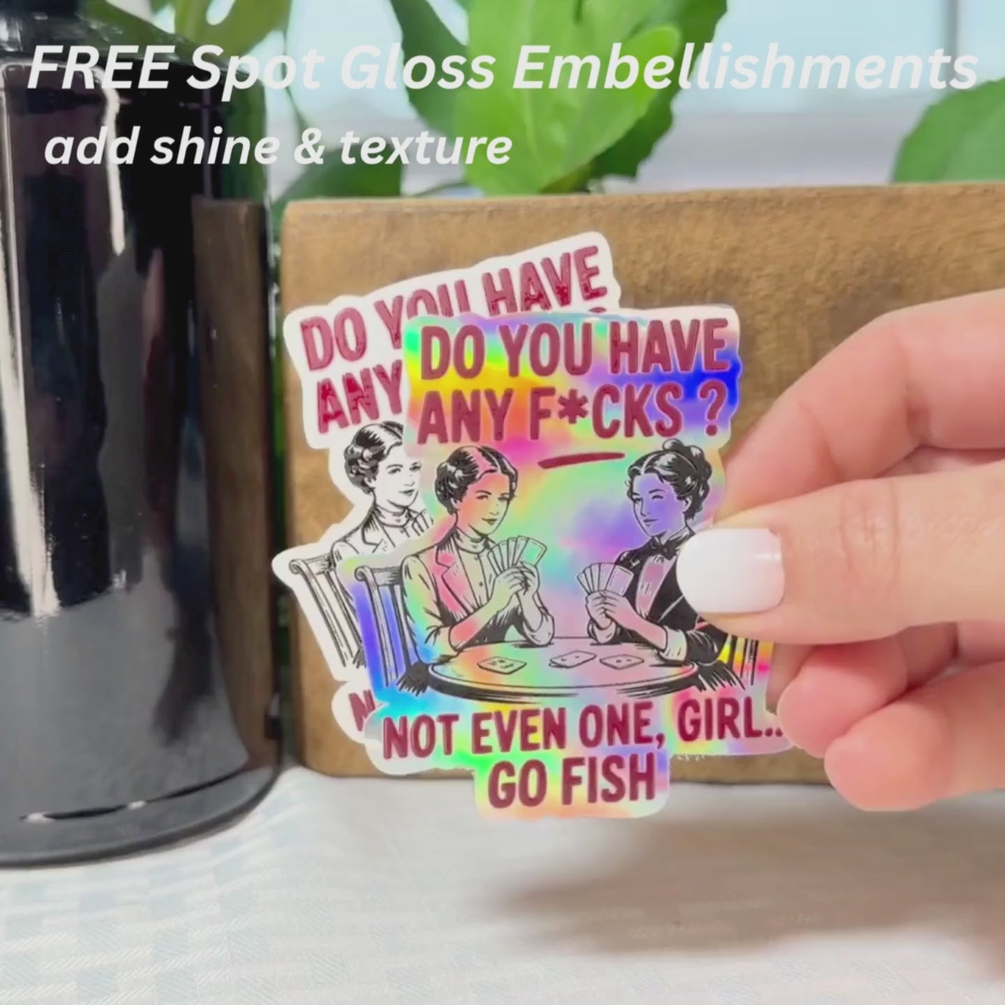 Not Even One, Girl.. Go Fish Sticker
